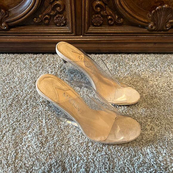 Clear Wedge Sandals Size 11 - Picture 7 of 11